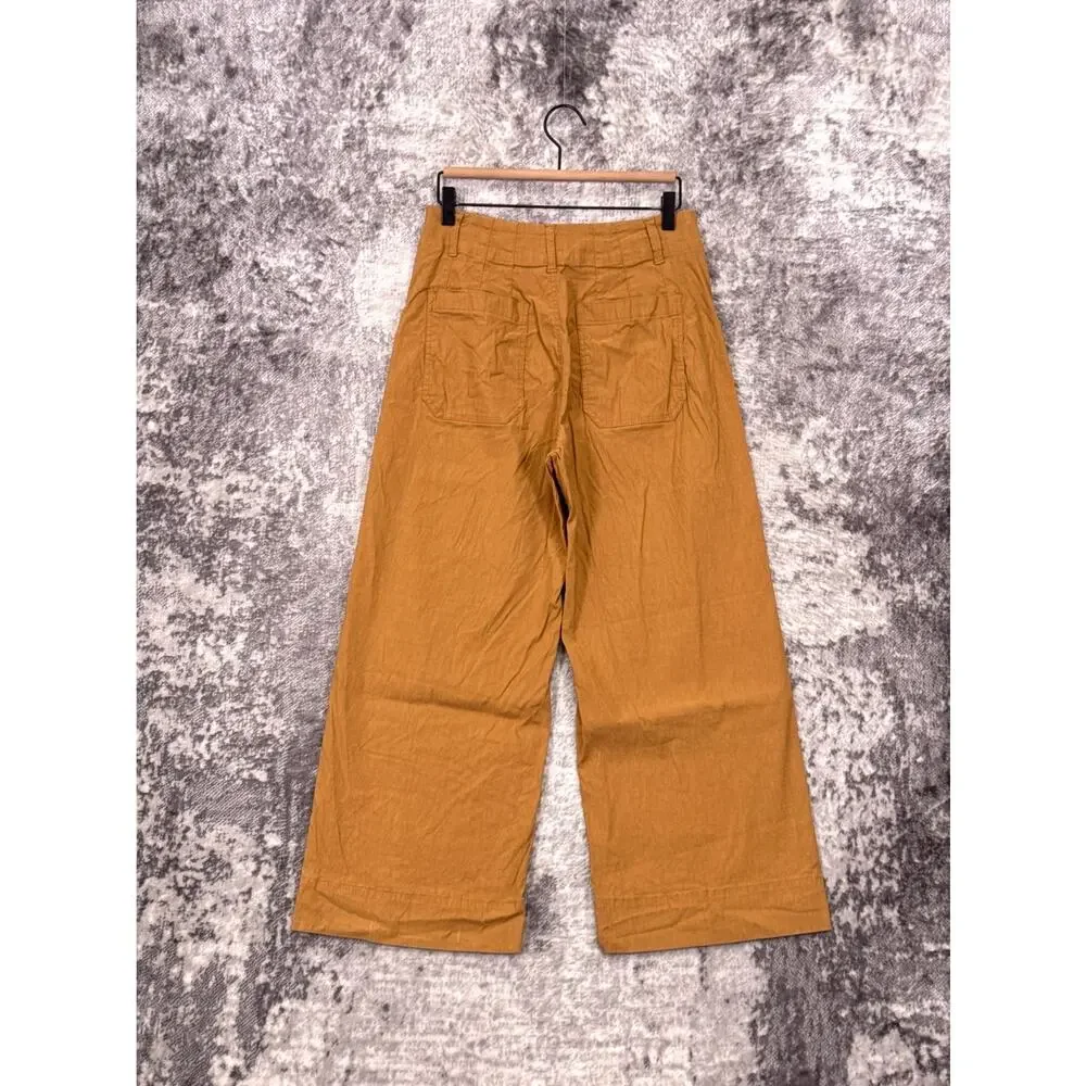 Maeve The Colette Pants 30 Womens Anthropologie Magic Fabric Linen Wide Leg_2